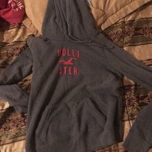 Grey hollister hoodie